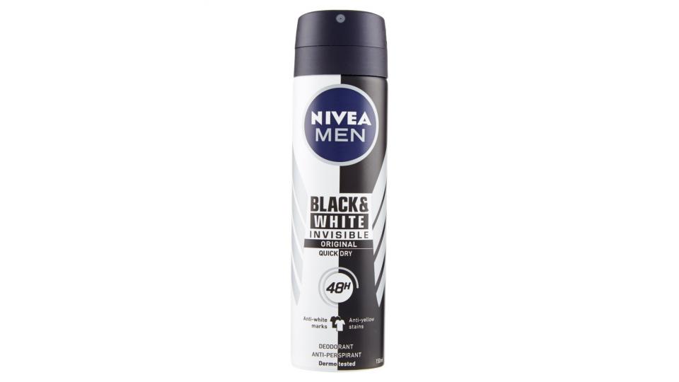 Nivea Men 48h Invisible for Black & White Original Deodorante