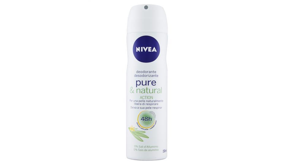 Nivea pure & natural deodorante spray