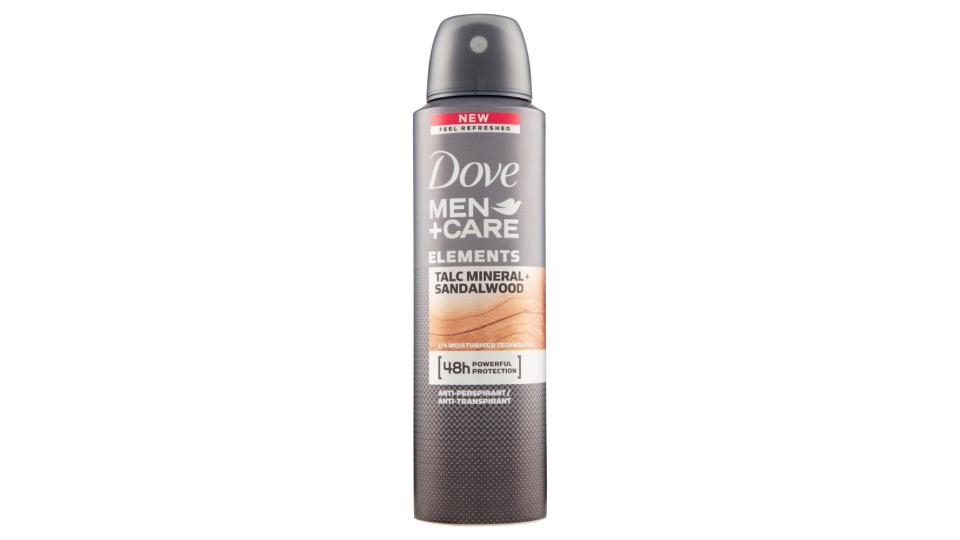 Dove Men + Care talc mineral & sandalwood spray