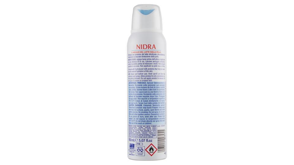 Nidra Deolatte Idratante con Proteine del Latte Deodorant Spray