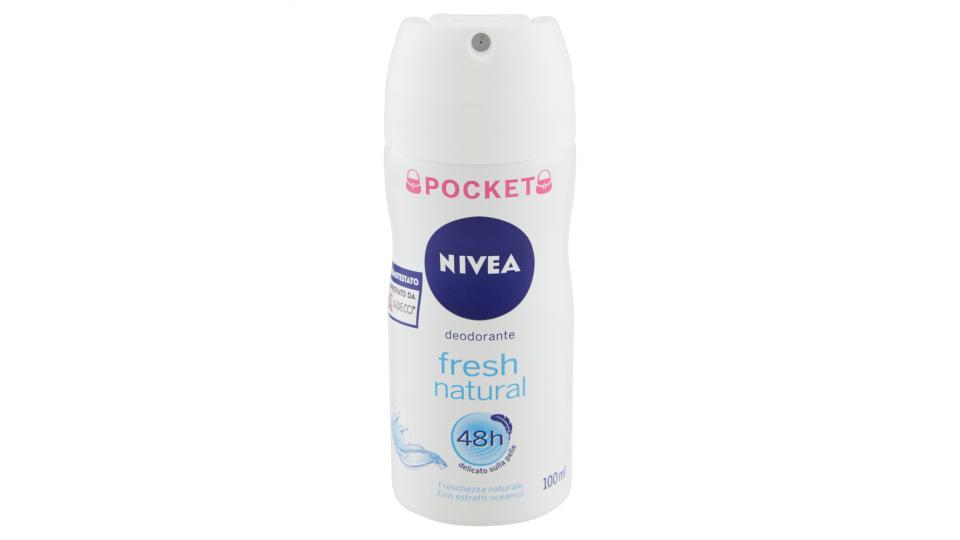 Nivea Pocket fresh natural deodorante spray