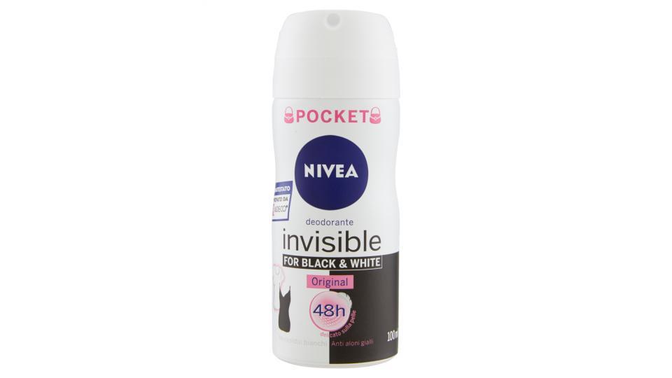 Nivea Pocket invisible for Black & White Original deodorante spray