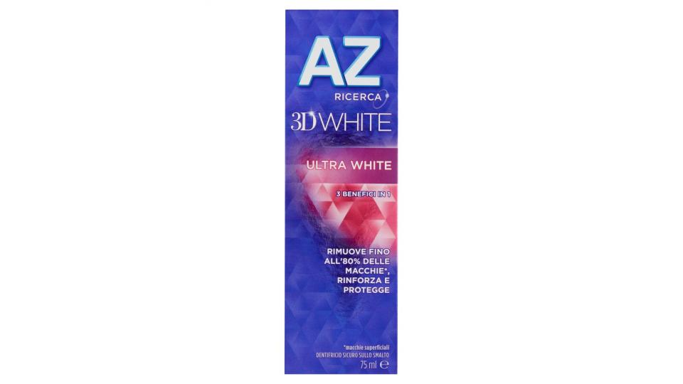 AZ Ricerca Dentifricio 3D White Ultra White
