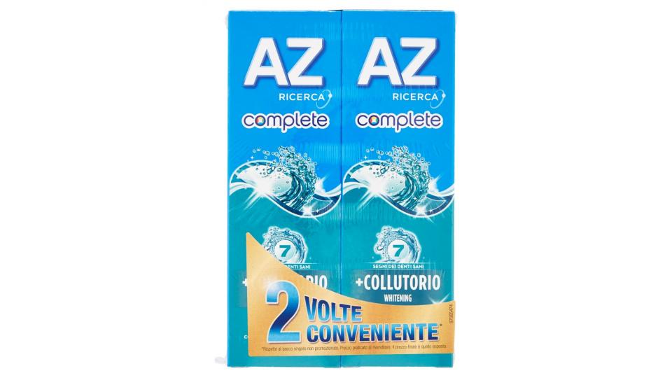 AZ Ricerca Dentifricio Complete+Collutorio Whitening