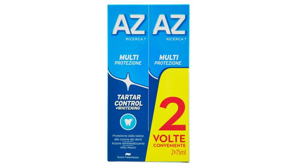 AZ Ricerca Dentifricio Multi Protezione Tartar Control + Whitening