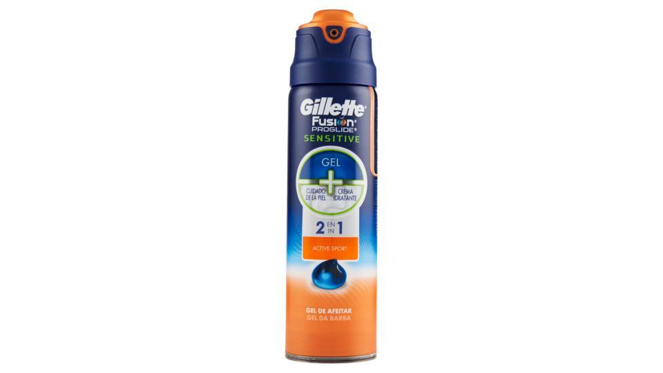 Gillette Fusion Proglide Sensitive Gel 2in1 Active Sport