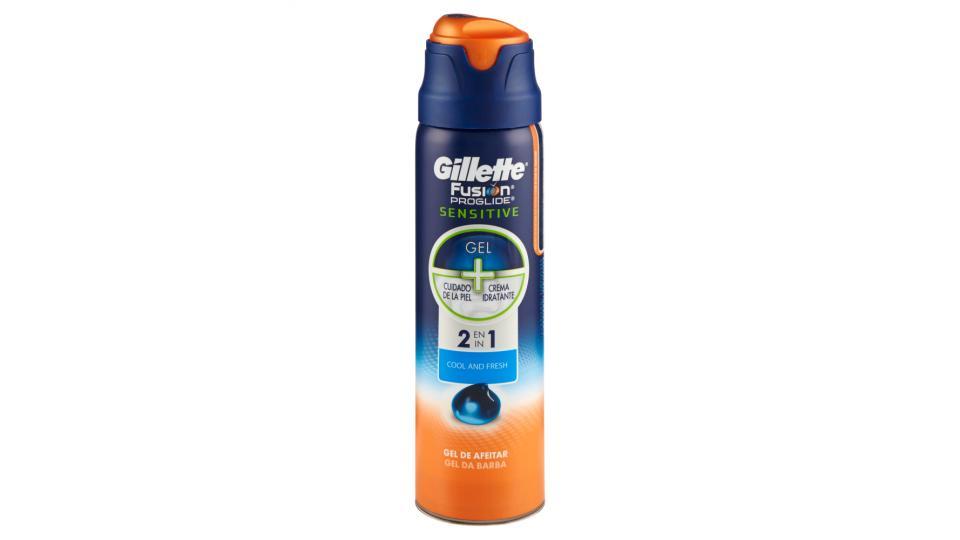 Gillette Fusion Proglide Sensitive Gel 2in1 Cool & Fresh