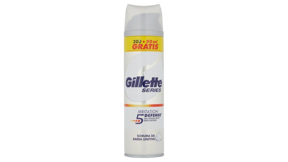 Gillette Series Irritation 5 Defense Schiuma da barba lenitiva