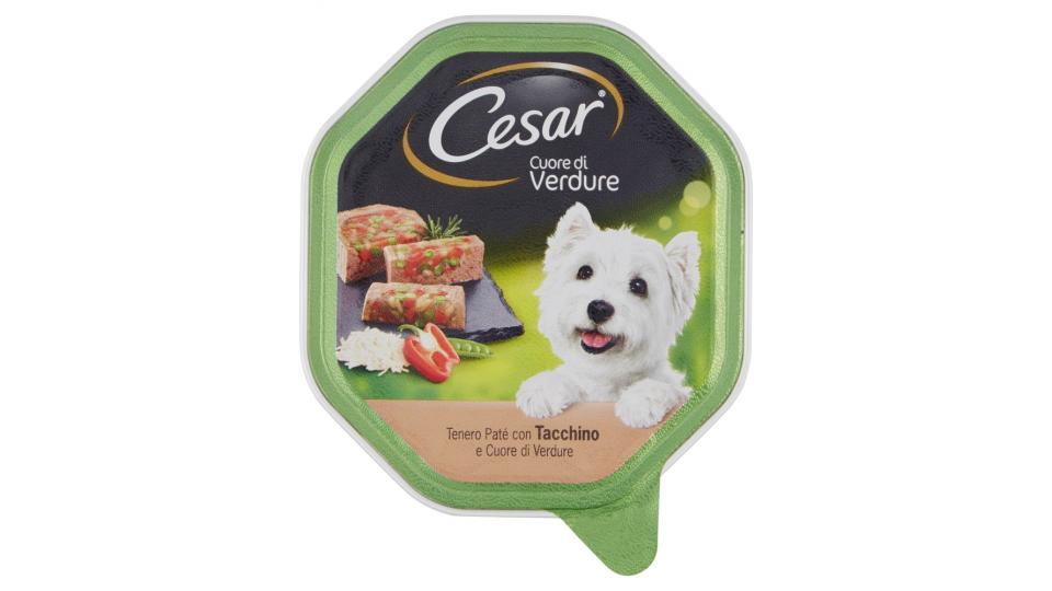 Cesar Cuore di Verdure Tenero Paté con Tacchino e Cuore di Verdure