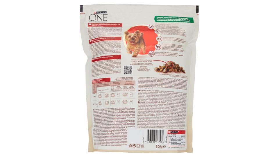 PURINA ONE MINI<10kg Cane Crocchette Active Ricco in Pollo con Riso Sacco