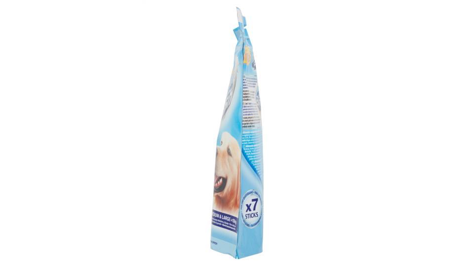 PURINA FRISKIES Dental fresh Snack igiene orale e dentale taglia M/L busta 7 bastoncini x