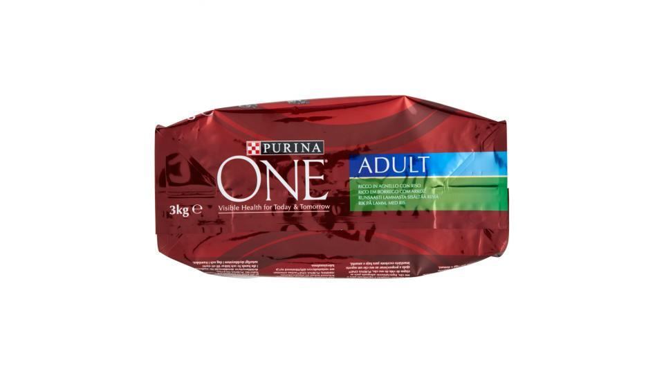 PURINA ONE Crocchette Cane Adult Ricco in Agnello con Riso sacco