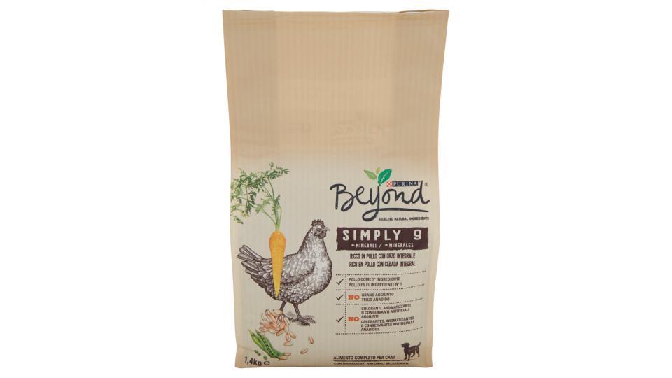 PURINA BEYOND Cane Crocchette SIMPLY 9 ricco in Pollo con Orzo integrale Sacco