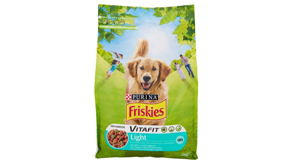 PURINA FRISKIES Vitafit Cane Crocchette Light con pollo e verdure aggiunte