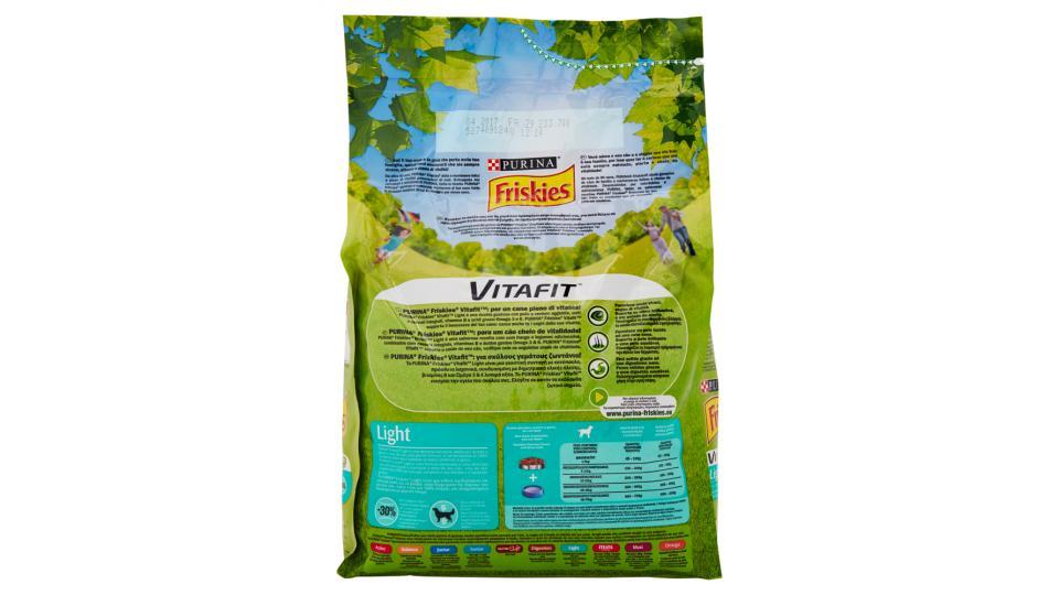 PURINA FRISKIES Vitafit Cane Crocchette Light con pollo e verdure aggiunte