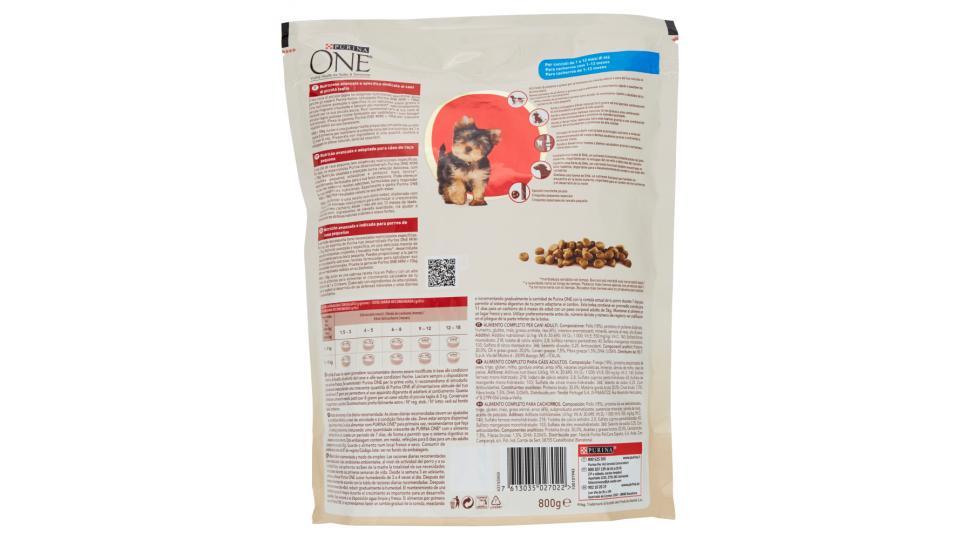 PURINA ONE MINI<10kg Cane Crocchette Junior Ricco in Pollo con Riso Sacco