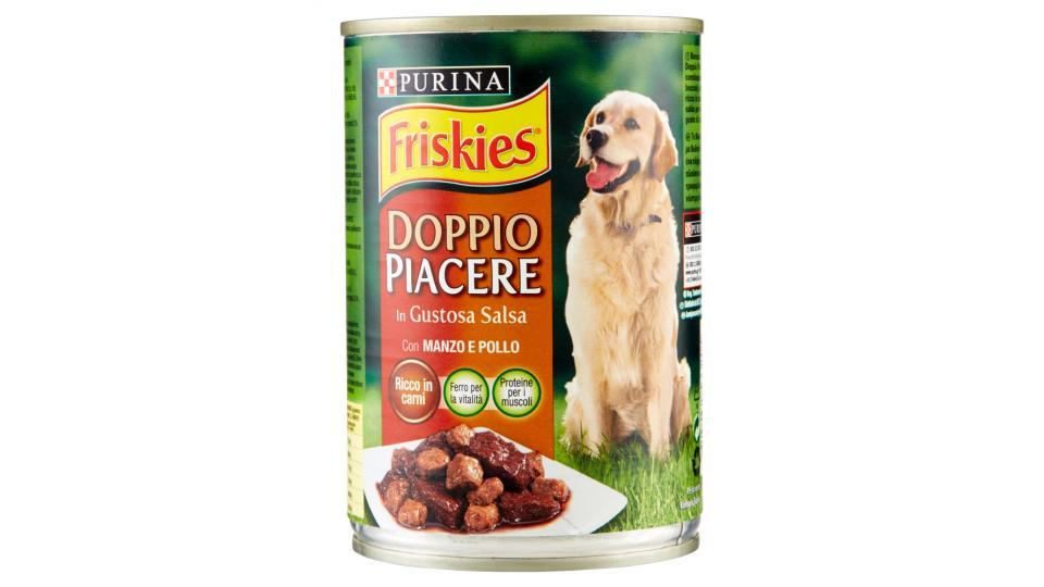 PURINA FRISKIES Cane Doppio Piacere Con Manzo e Pollo lattina