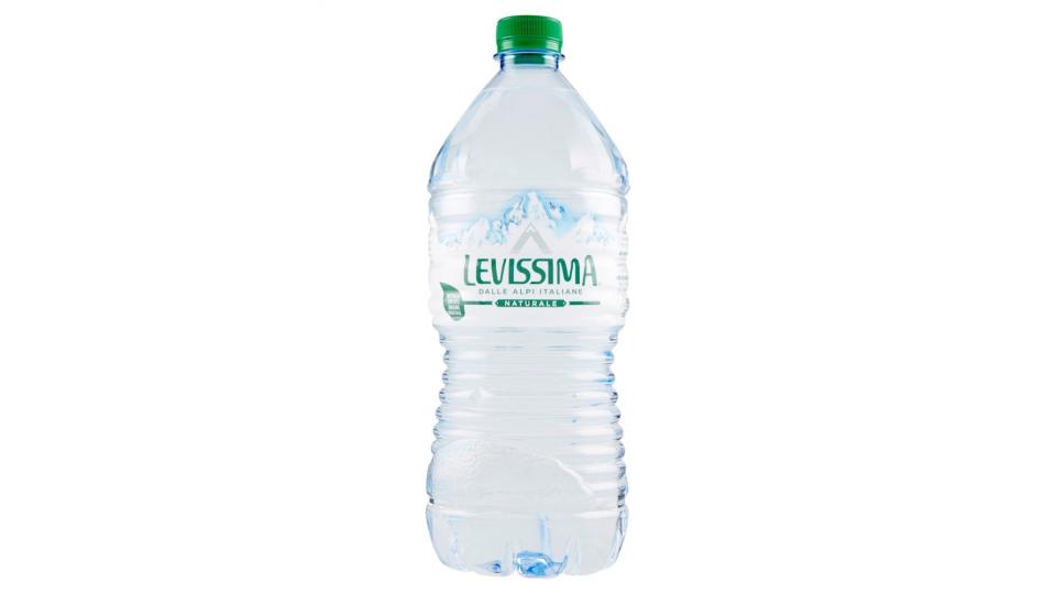 LEVISSIMA, Acqua Minerale Naturale Oligominerale Bottiglia 30% di ordigine vegetale