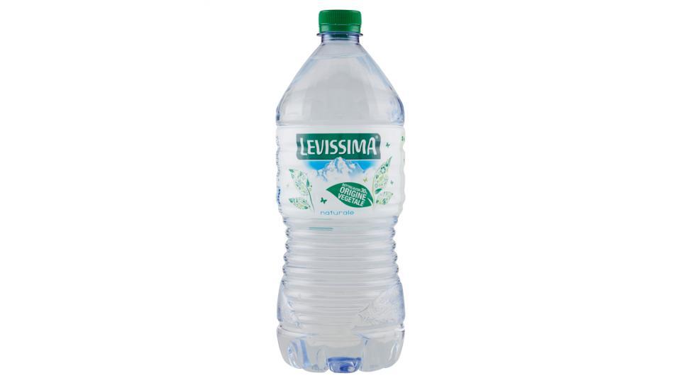 LEVISSIMA, Acqua Minerale Naturale Oligominerale Bottiglia 30% di ordigine vegetale