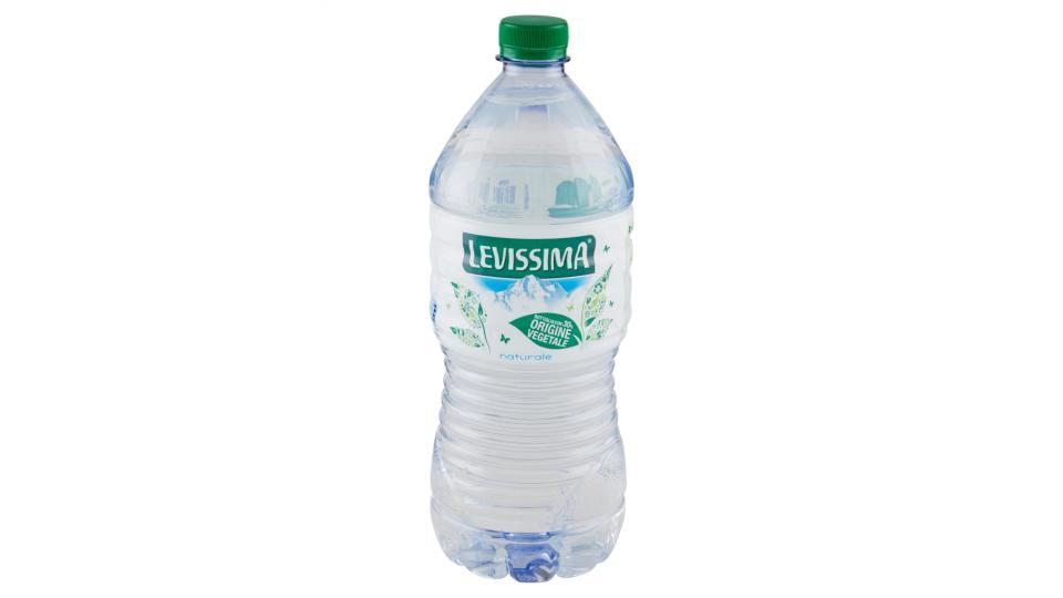 LEVISSIMA, Acqua Minerale Naturale Oligominerale Bottiglia 30% di ordigine vegetale