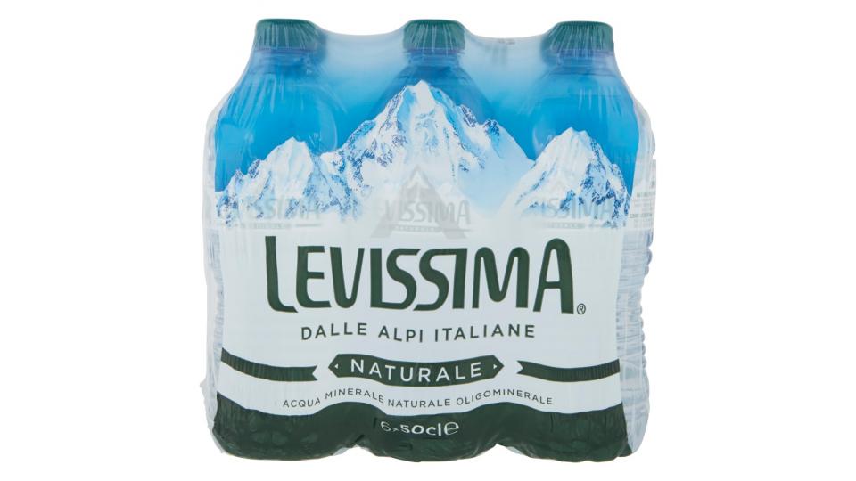 LEVISSIMA, Acqua Minerale Naturale Oligominerale, Bottiglia Piccola 50cl x