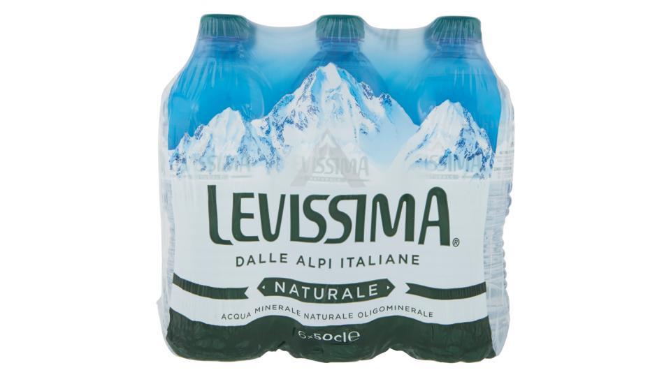 LEVISSIMA, Acqua Minerale Naturale Oligominerale, Bottiglia Piccola 50cl x