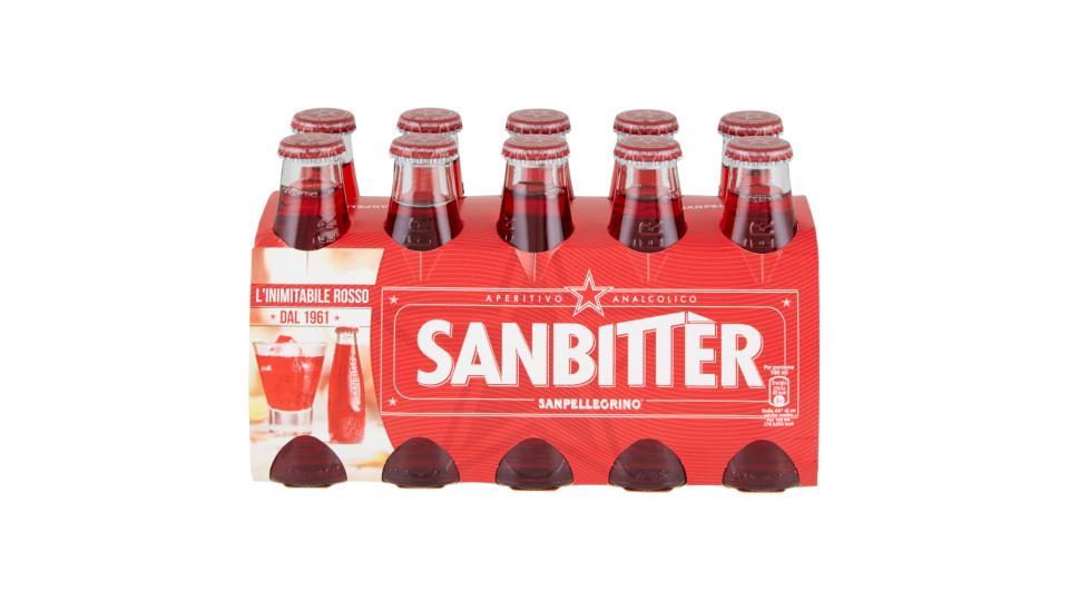 SANBITTÈR Aperitivo Analcolico, Bottiglia Monodosecl x