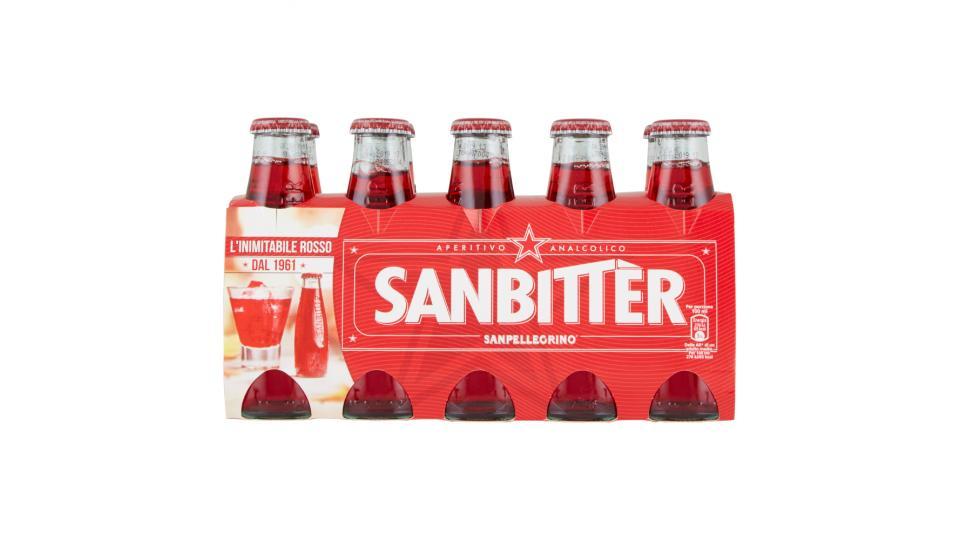 SANBITTÈR Aperitivo Analcolico, Bottiglia Monodosecl x