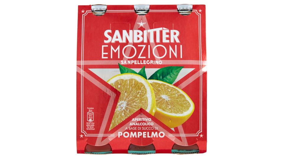 SANBITTER Emozioni Pompelmo, Aperitivo Analcolico