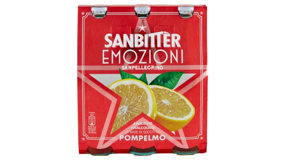 SANBITTER Emozioni Pompelmo, Aperitivo Analcolico