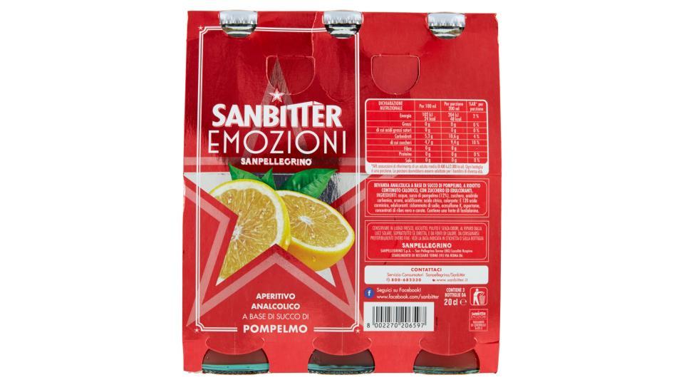 SANBITTER Emozioni Pompelmo, Aperitivo Analcolico