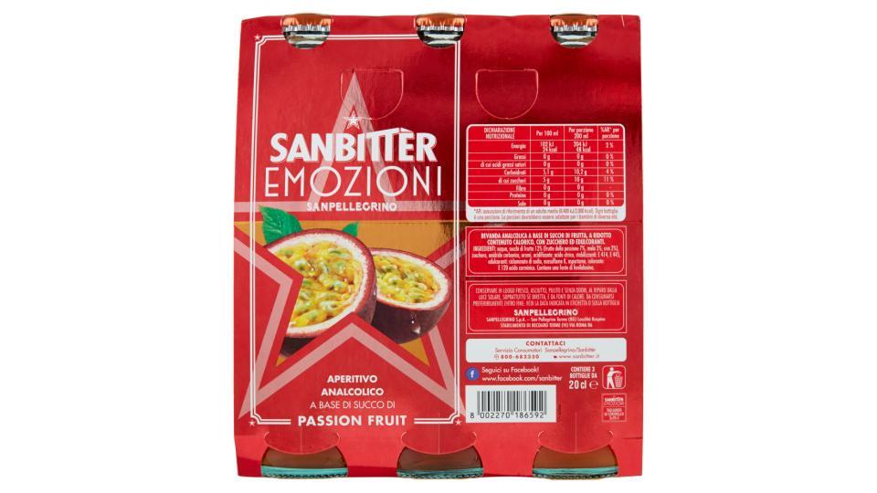 SANBITTER Emozioni Passion Fruit, Aperitivo Analcolico