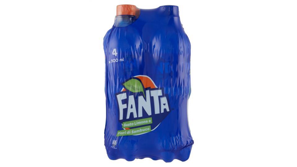 Fanta Limone e fiori di Sambuco bottiglia di plastica da 500ml confezione da