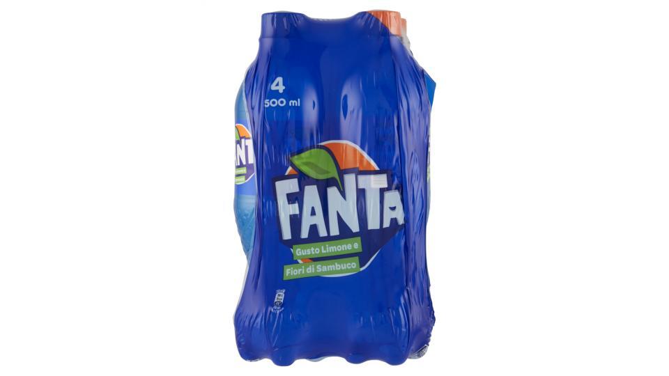 Fanta Limone e fiori di Sambuco bottiglia di plastica da 500ml confezione da