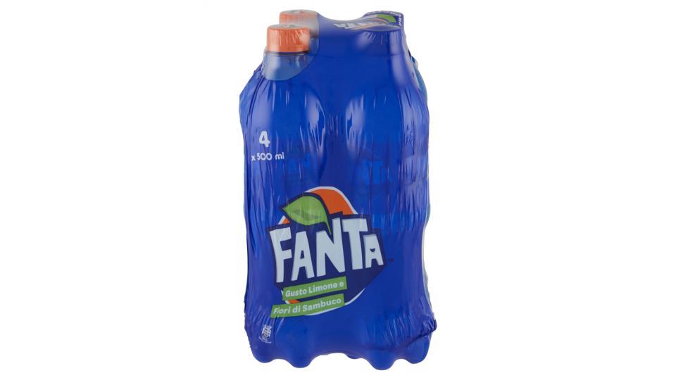 Fanta Limone e fiori di Sambuco bottiglia di plastica da 500ml confezione da