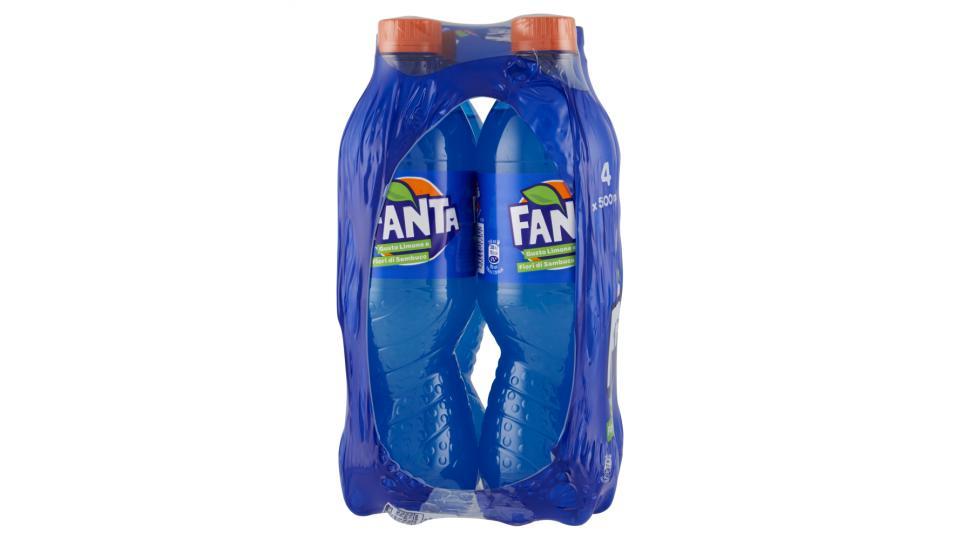 Fanta Limone e fiori di Sambuco bottiglia di plastica da 500ml confezione da