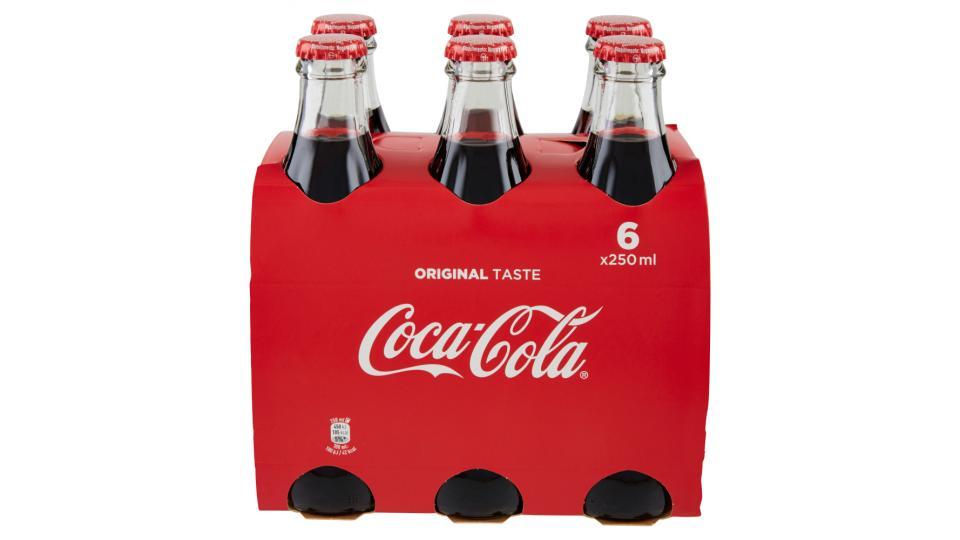 Coca-Cola Original Taste bottiglia di vetro 250 ml Confezione da