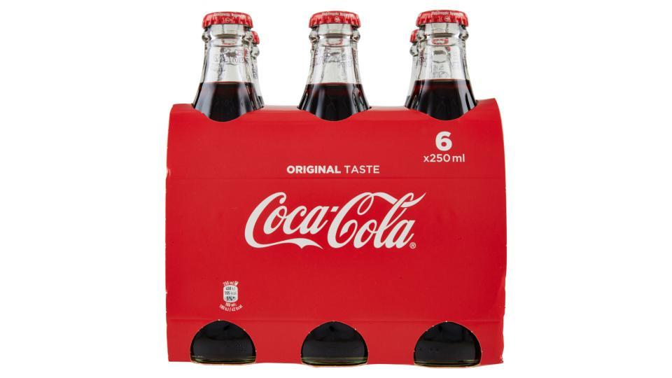 Coca-Cola Original Taste bottiglia di vetro 250 ml Confezione da