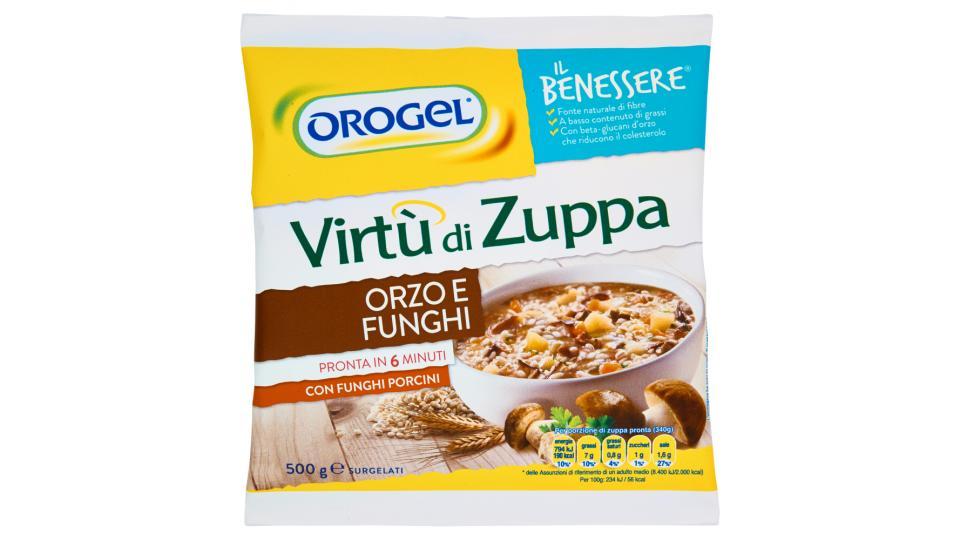 Orogel Il Benessere Virtù di Zuppa Orzo e Funghi Surgelati