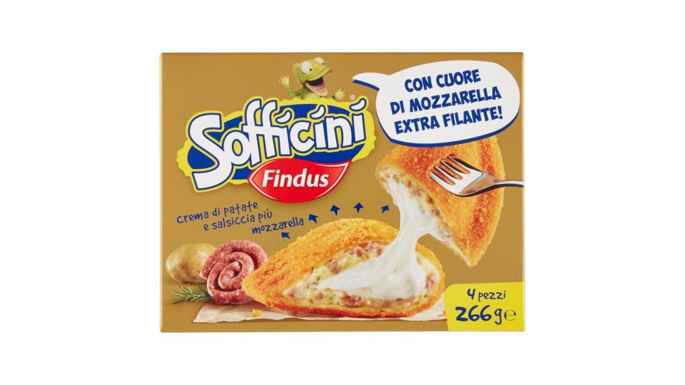 Findus Sofficini crema di patate e salsiccia più mozzarella 4 pezzi