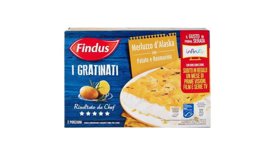 Findus I Gratinati Merluzzo d'Alaska con Patate e Rosmarino