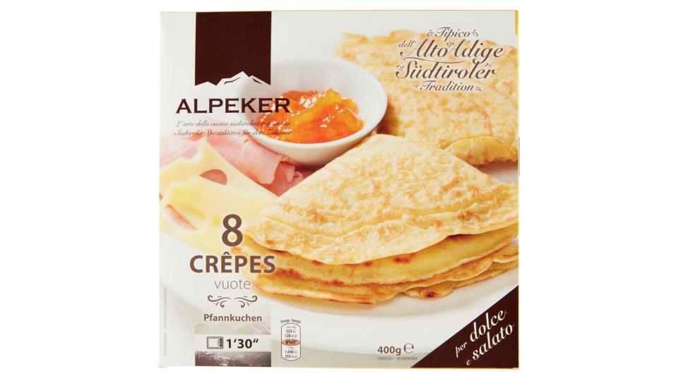 Alpeker 8 Crêpes vuote Surgelate