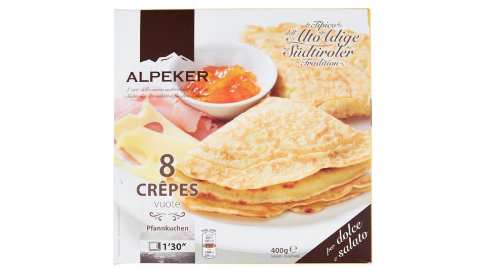 Alpeker 8 Crêpes vuote Surgelate