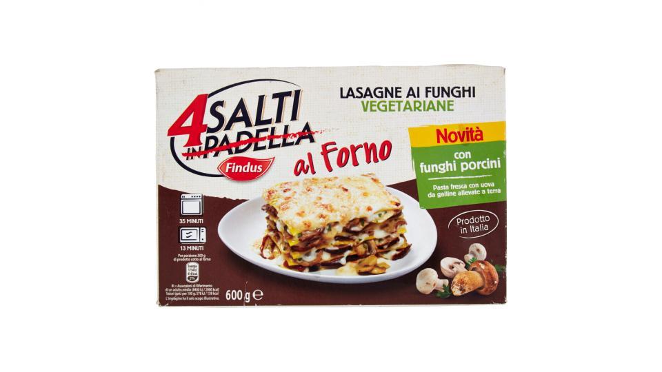 Findus 4 Salti in Padella al Forno Lasagne ai Funghi Vegetariane
