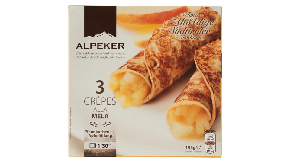 Alpeker 3 Crêpes alla Mela Surgelate