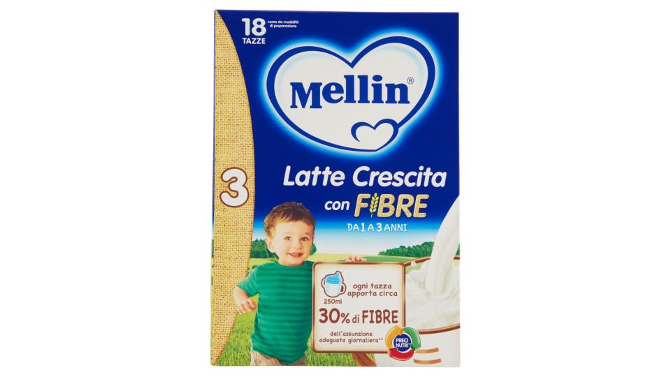 Mellin 3 Latte Crescita con fibre