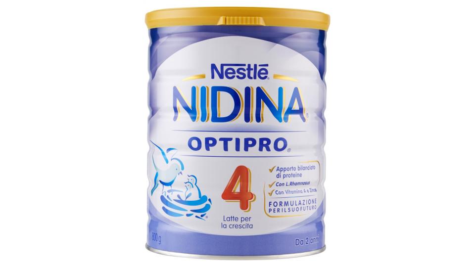 NESTLÉ NIDINA 4 OPTIPRO Latte di crescita in polvere da 2 anni latta