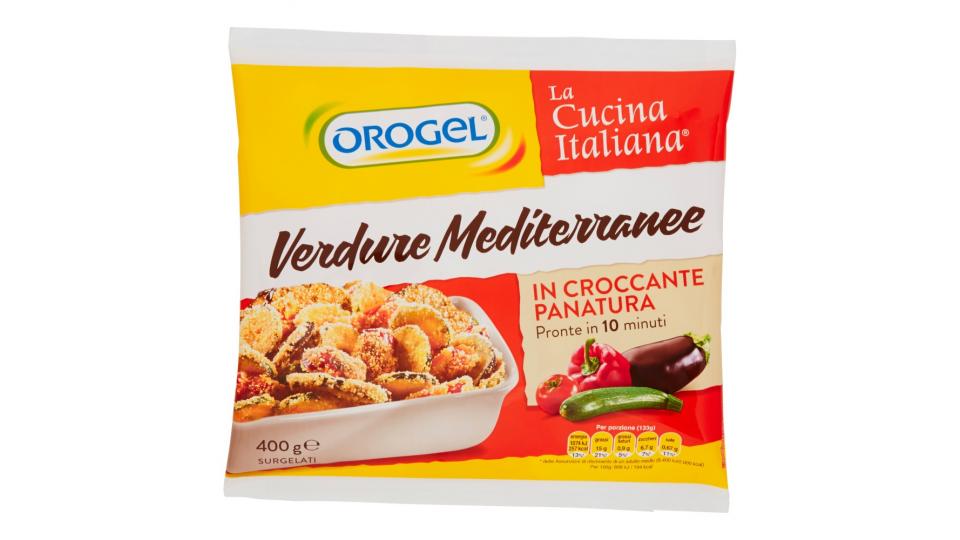 Orogel La Cucina Italiana Verdure Mediterranee in Croccante Panatura Surgelate