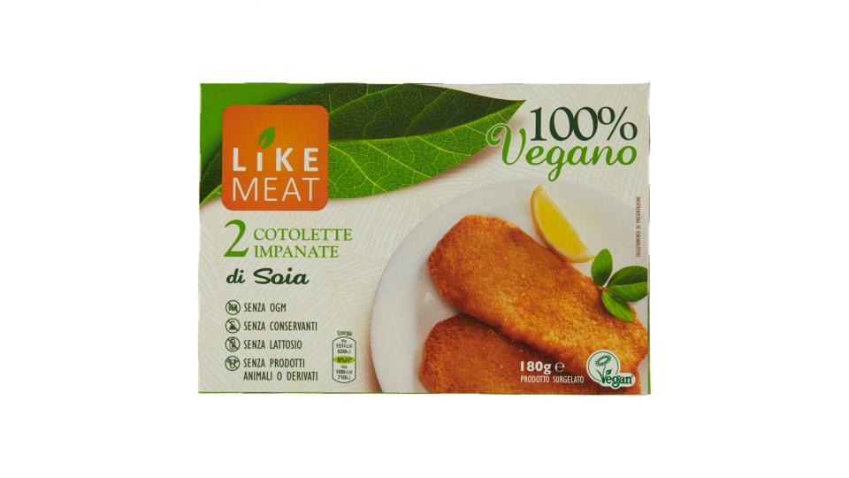 Like Meat 2 Cotolette Impanate di Soia Surgelate