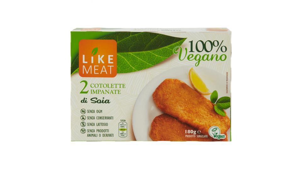 Like Meat 2 Cotolette Impanate di Soia Surgelate